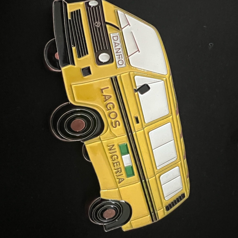 Yellow Lagos Nigeria Bus Magnet